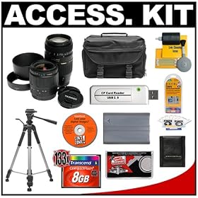 Accessory Kit for Canon EOS 5D, 20D, 30D, 40D and 50D Digital SLR Camera with Tamron AF...