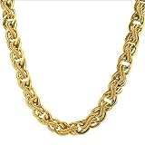 10K Yellow Gold Inter Link Necklace 17
