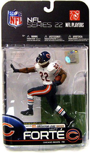 McFarlane Toys NFL Sports Picks Series 22 2009 Wave 3 Action Figure Matt Forte (Chicago Bears)White Jersey Bronze Collector Level Chase