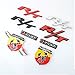 Moonet RT R/T Fender Door Emblem Decal Badge Sticker Dodge Charger Challenger Dodge Car Sticker Alloy metal 9.5 * 3.5 cm