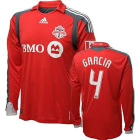 Nick Garcia Game Used Jersey: Toronto FC #4 Long Sleeve Home Jersey