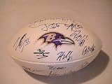 2011 Baltimore Ravens Team Signed Autographed Full Size Football Ray Rice,Joe Flacco,Boldin Coa + Hologram