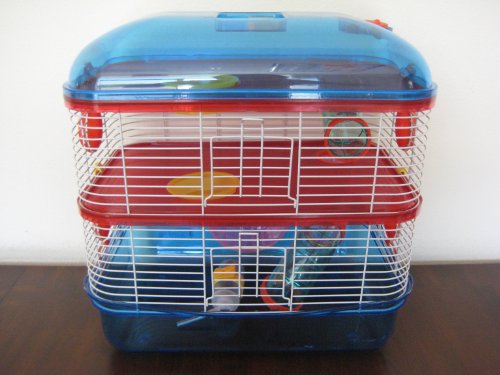 3 Level Cage with Solid Floors - Mixed Translucent Color