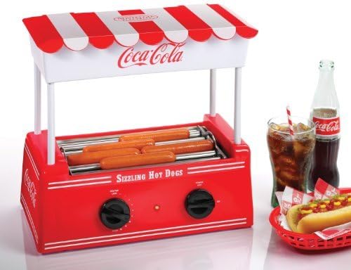 Nostalgia Electrics Coca-Cola Series HDR565COKE Hot Dog Roller Home Supply Maintenance Store