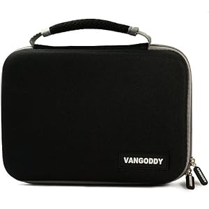 Harlan Black Hard Cube Carrying Case Storage For 7