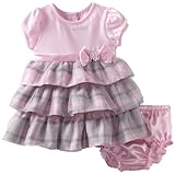 Youngland Baby-Girls Newborn Mesh Overlay Dress