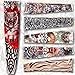 Outop Temporary Fake Slip on Tattoo Arm Sleeves Stockings