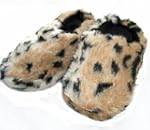 Mesdames Brown Leopard Chaussons Four...