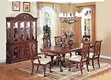 IMAGE OF 7pc Formal Dining Table & Chairs Set Cherry Finish