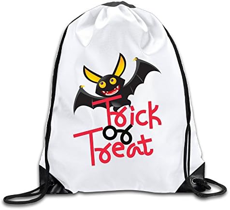 Halloween Trick Or Treat 100% Polyester Fiber Drawstring Bag One Size