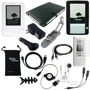 14-Item Accessory Bundle for Amazon Kindle 2 Wireless Reading Device (6″ Display, Global Wireless, Latest Generation)