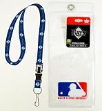 Tampa Bay Devil Rays Lanyard with Ticket Holder and Logo Pin