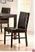 Set Of 2 Contemporary Bycast Leather Parson Dining Chairs