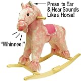 Trademark Plush Rocking Pony with Sound- Pink