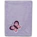 Tiddliwinks Embroidered Boa Blanket- Plum Butterfly