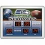 Team Sports Seattle Seahawks 14x19 Scoreboard/Clock/Thermometer