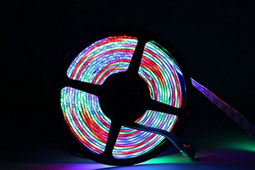 Espear RGB Waterproof Flexible Roll LED Flash Strip Light 24W 5M 300LED 60LED/M SMD 12VDC (5050)