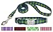Country Brook Design | Blue and Green Plaid Premium Dog Collar & Leash - Small