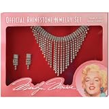 Licensed Marilyn Monroe LICENSED Rhinestone Costume Jewelry Set (clip on earrings)