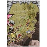 Christian Lacroix Voyage II Travel Hardbound Journal, 7 by 10 Inches, 102 Ruled Ivory Pages, 36 Travel Stickers (01074)