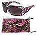 VertX Girls Camouflage Sunglasses Rhinestone Designer Fashion Eyewear for Kids