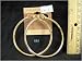 Health & Personal Care : gold hoop pincatch earring 14 KT GOLD PLATD earring made in U.S.A Hypoallergenic, 25-100-3
