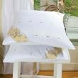 White Sari Cushion Covers / Saree Pillow covers 16 X 16 Inches