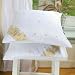 White Sari Cushion Covers / Saree Pillow covers 16 X 16 Inches