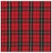 Durable Flat Weave 100% Cotton Red Plaid Tablecloth 60x60 Inches