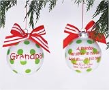 Grandpa Personalization Christmas Ornament by Mud Pie