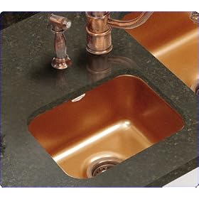 CorStone Kingston Undermount Social/Prep Sink, Copper