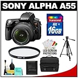 Sony Alpha A55 SLTA55VL 16.2 MP Translucent Mirror Technology Digital SLR C ....