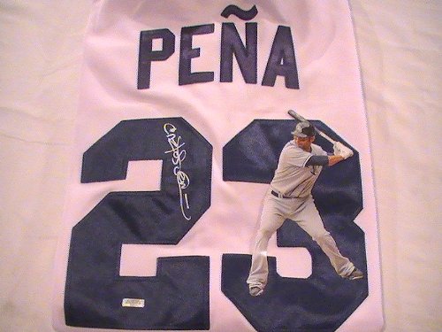 CARLOS PENA SIGNED AUTOGRAPHED JERSEY TAMPA BAY RAYS COA + HOLOGRAM