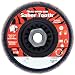 Weiler Trimmable Back Saber Tooth Abrasive Flap Disc, Type 29, Threaded Hole, Phenolic Backing, Ceramic Aluminum Oxide
