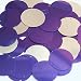 Sequin 30mm Round Purple Silver Couture loose Paillettes. Made in USA.
