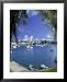 Boat in Harbor, Hamilton, Bermuda Framed Art Poster Print by Jim Schwabel, 25x31