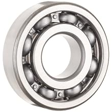 NSK 6300 Series Deep Groove Ball Bearing, Single Row, Open, Pressed Steel Cage, C3 Clearance, Metric