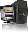 CybertronPC Essential AS9010 Black, AMD Athlon 64 3500+ (2.2GHZ), 1GB DDR2, 80GB HDD, 52X/16X Combo Drive, Integrated Graphics, 300 Watt Power Supply, MS Windows XP Professional, 1 Year Parts & Labor Warranty