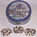 Scott's Cakes 1 lb. Milk Chocolate Covered Pretzel with Chocolate Chips & White Chocolate Chips in a Homestead Tin