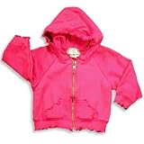 SILVER PONY - Silver Pony - Infant Girls Long Sleeve Hoodie Jacket, Raspberry