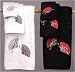 Quality Holiday Gift Idea - 7pc. Japanese Fan Trouseau Luxury Cotton Bath Towel Set - WHT or BLK