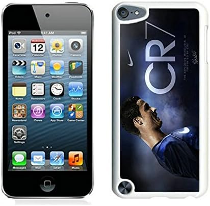 iPod Touch 5 Cases Designed With Soccer Player Cristiano Ronaldo 16 White Case for iPod Touch 5