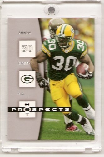 2006 Fleer Hot Prospects Ahman Green Green Bay Packers Football Card #37- Mint Condition - Shipped In Protective Acrylic Display Case!