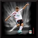 Steven Gerrard Framed 12x12" Dynamic Action Print, Liverpool FC.