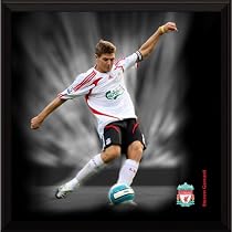 Steven Gerrard Framed 12x12" Dynamic Action Print, Liverpool FC.