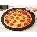 Heritage, 15 inch Black Ceramic Pizza Stone - Professional Grade Baking Stones for Oven, Grill, BBQ- Non Stain- with Pizza Cutter