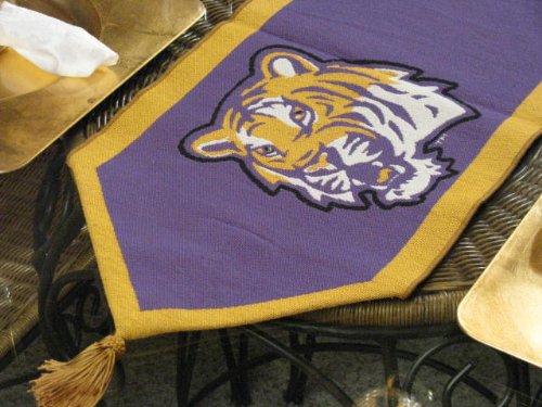 Woven Tapestry LSU Mike the Tiger Wall Banner Table Runner - 13 X 72 Inches