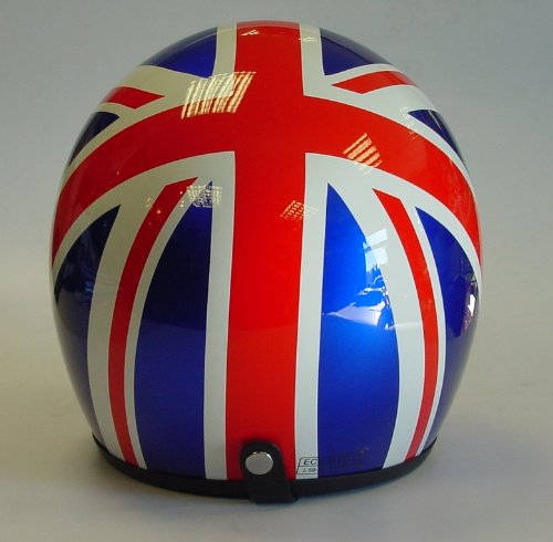 VIPER RS-04 BRITAIN UNION JACK OPEN FACE SCOOTER MOD MOTORCYCLE HELMET, X-LARGE