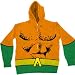 Search : Aquaman Orange Costume Zippered Hooded Sweatshirt Hoodie