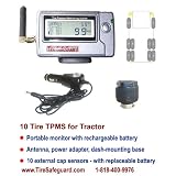 10 Tire Truck Cap Sensor Tire Pressure Monitoring System (TPMS) by Tire-Safeguard